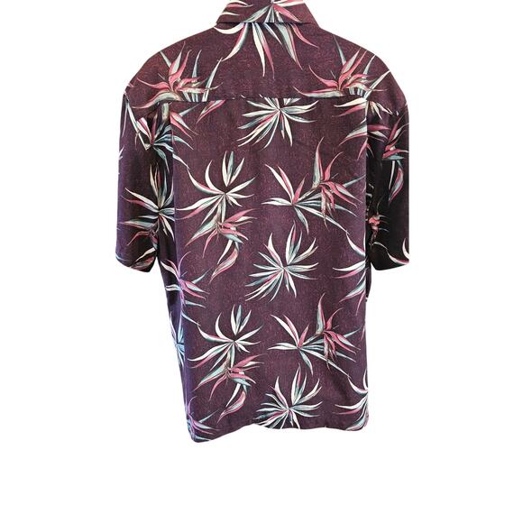 Caribbean sz XL silk blend hawaiin vacation short sleeve button up EUC luau - Picture 2 of 7